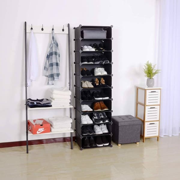 Rootz Skoskåp - Plastförvaringssystem - DIY Skoställ - Vattentät PP-skiva - 48cm x 173cm x 36cm