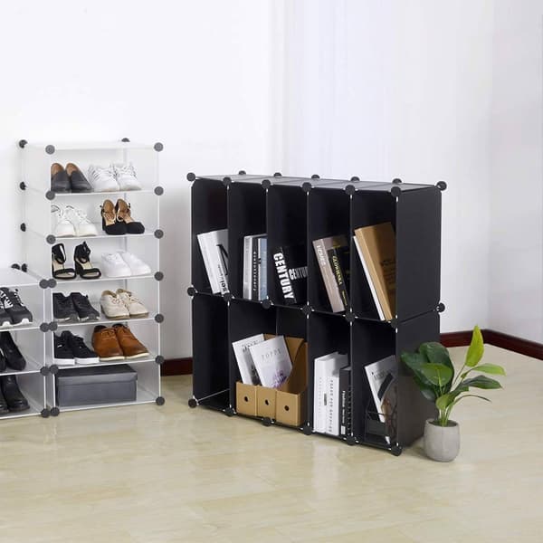 Rootz Skoskåp - Plastförvaringssystem - DIY Skoställ - Vattentät PP-skiva - 48cm x 173cm x 36cm