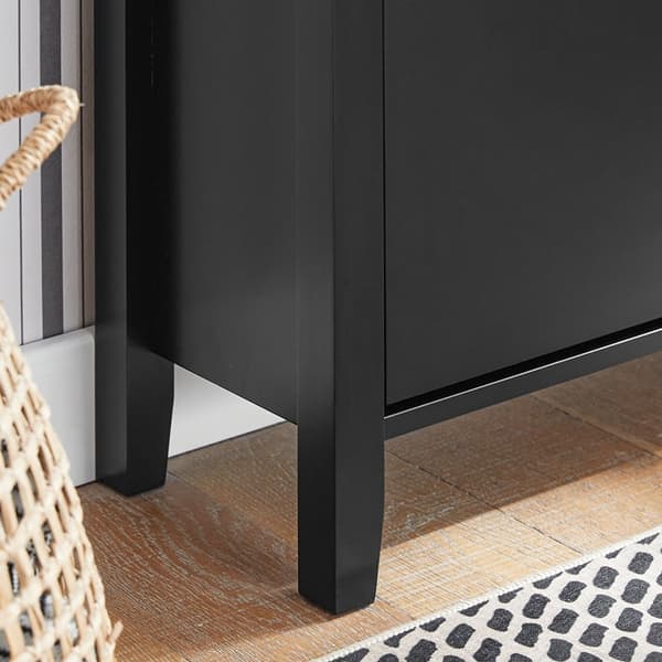 Rootz skoskab - Opbevaring i entré - Skoopbevaring - MDF - Rummelig skuffe - 80 cm x 108 cm x 25 cm - Forudsalg indtil 16/10/2024