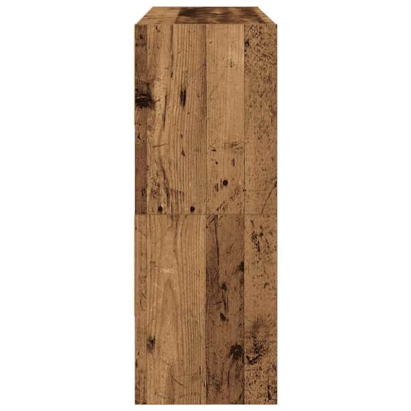 vidaXL Skostativer 2 stk stablebar gammelt tre 89,5x30x40 cm