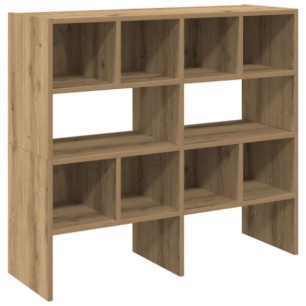vidaXL Skostativer 2 stk stablebar artisan eik 89,5x30x40 cm