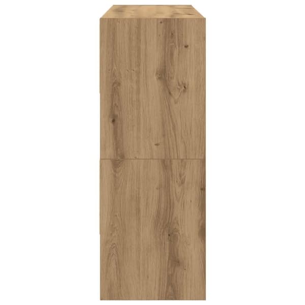 vidaXL Skostativer 2 stk stablebar artisan eik 89,5x30x40 cm