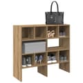 Miniatyrbilde 2 av 11: vidaXL Skostativer 2 stk stablebar artisan eik 89,5x30x40 cm