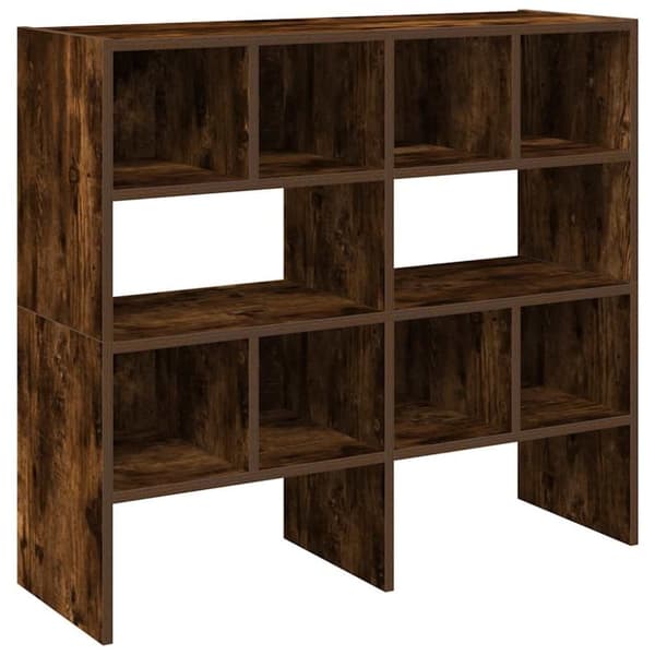 vidaXL Skohyllor 2 st stapelbara rökfärgad ek 89,5x30x40 cm