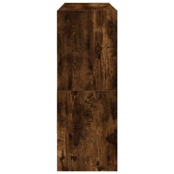 vidaXL Skohyllor 2 st stapelbara rökfärgad ek 89,5x30x40 cm