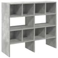 Miniatyrbilde 3 av 11: vidaXL Skostativer 2 stk stablebar betonggrå 89,5x30x40 cm