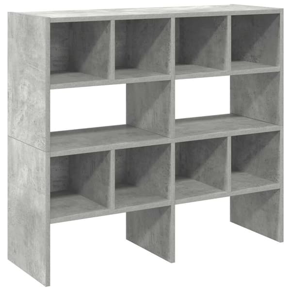 vidaXL Skostativer 2 stk stablebar betonggrå 89,5x30x40 cm