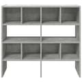 Miniatyrbilde 5 av 11: vidaXL Skostativer 2 stk stablebar betonggrå 89,5x30x40 cm