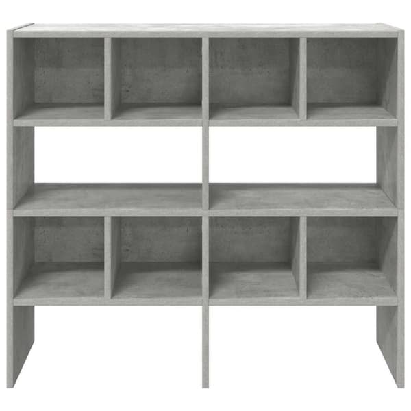 vidaXL Skostativer 2 stk stablebar betonggrå 89,5x30x40 cm