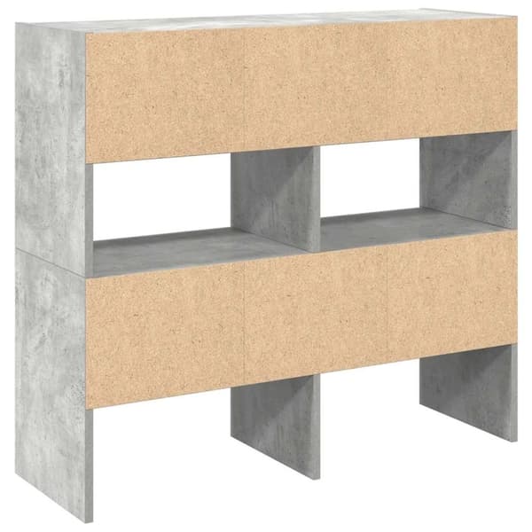 vidaXL Skostativer 2 stk stablebar betonggrå 89,5x30x40 cm