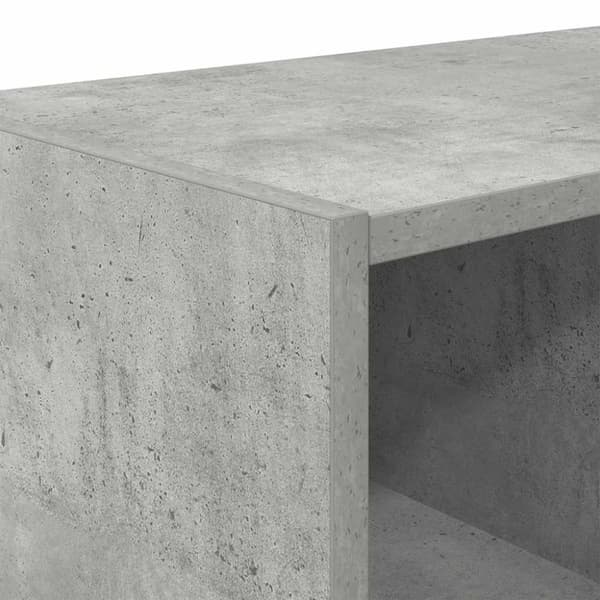 vidaXL Skostativer 2 stk stablebar betonggrå 89,5x30x40 cm
