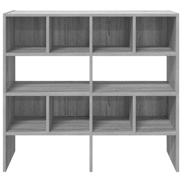 vidaXL Skohyllor 2 st stapelbara grå sonoma 89,5x30x40 cm