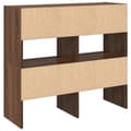 Miniatyrbild 7 av 11: vidaXL Skohyllor 2 st stapelbara brun ek 89,5x30x40 cm