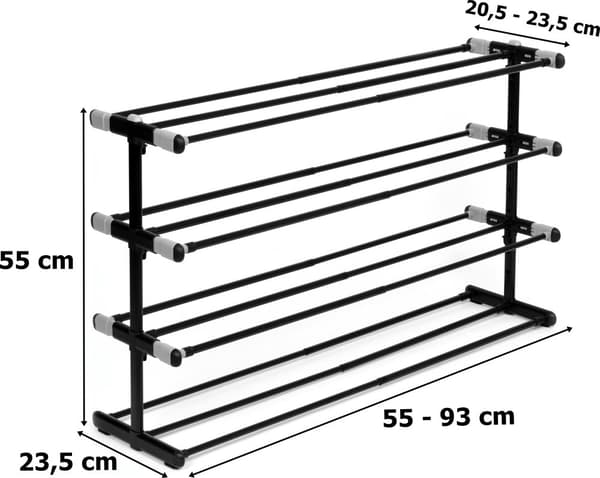 Diana justerbar skostativ, 4 niveauer