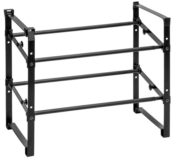 Justerbar glidende skohylde NAVIA, 2 niveauer