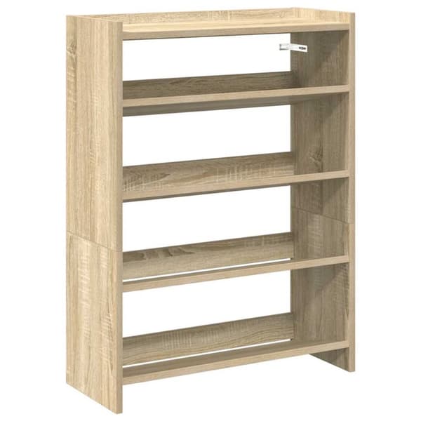 Skohylla sonoma-ek 60x25x81 cm konstruerat trä
