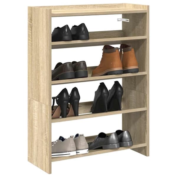 Skohylla sonoma-ek 60x25x81 cm konstruerat trä