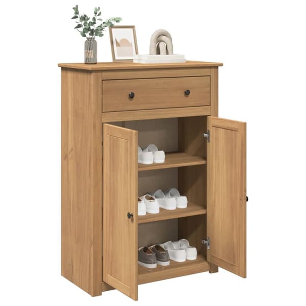 Skoskåp Panama 80x40x114 cm massiv furu