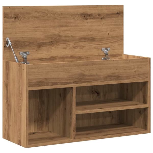 skobænk 80x30x45 cm konstrueret træ kunsteg
