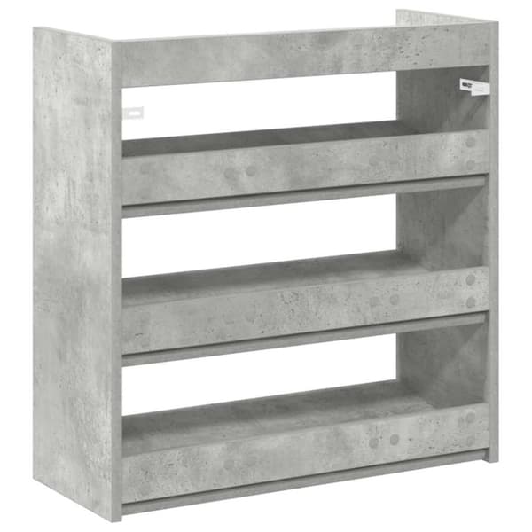 skoreol 60x25x62 cm konstrueret træ betongrå