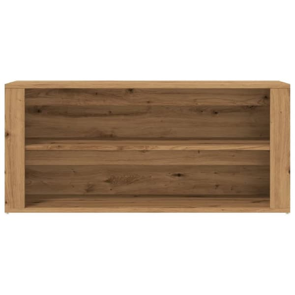 skobænk 100x35x45 cm konstrueret træ kunsteg