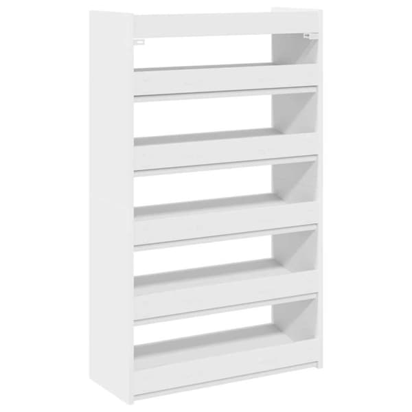 skoreol 60x25x100 cm konstrueret træ hvid