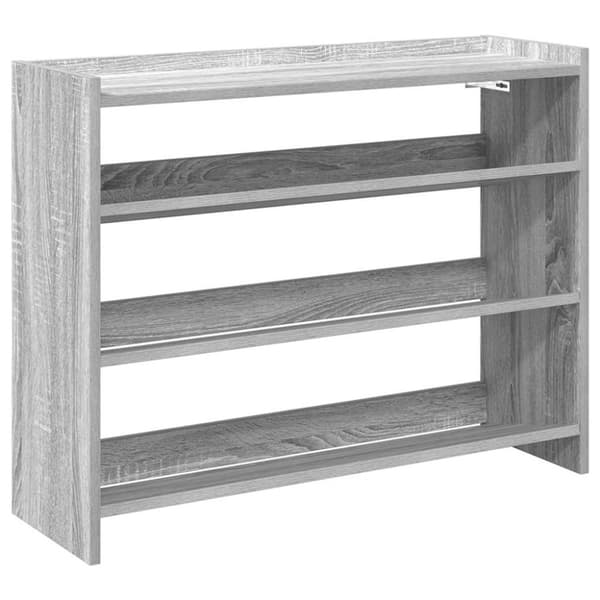 skoreol 80x25x61,5 cm konstrueret træ grå sonoma-eg