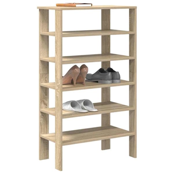 skoreol 61x32x105 cm konstrueret træ sonoma-eg