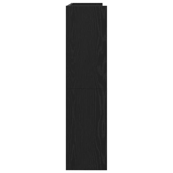 skoreol 80x25x100 cm konstrueret træ sort