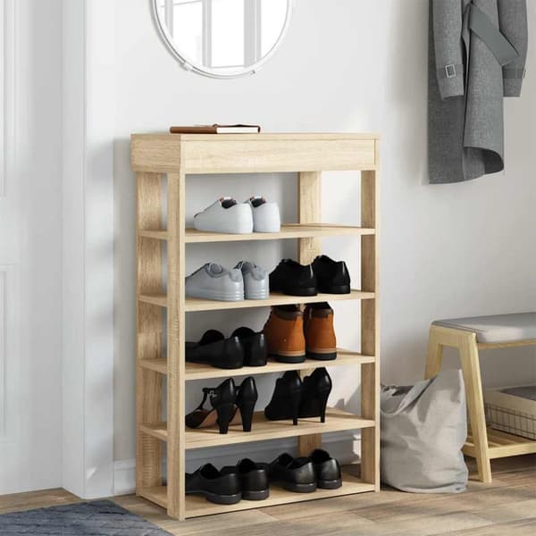 Skohylla sonoma-ek 60x30x98 cm konstruerat trä