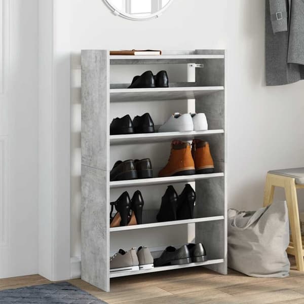 skoreol 60x25x100 cm konstrueret træ betongrå