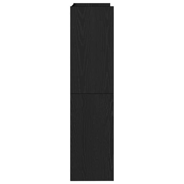 Skohylla svart 60x25x100 cm konstruerat trä