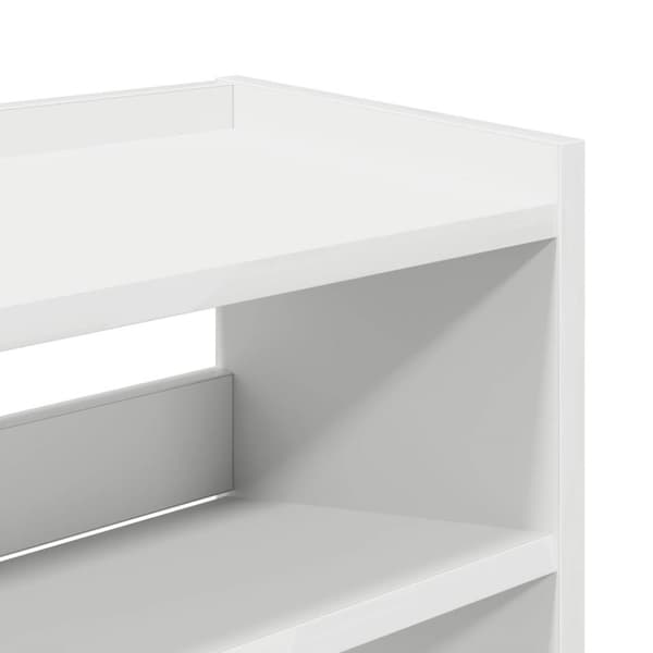 skoreol 80x25x61,5 cm konstrueret træ hvid