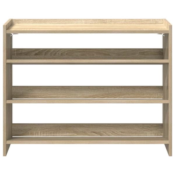 Skohylla sonoma-ek 80x25x61,5 cm konstruerat trä