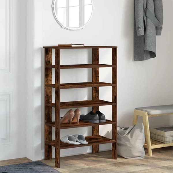 kenkähylly Savustettu tammi 61x32x105 cm