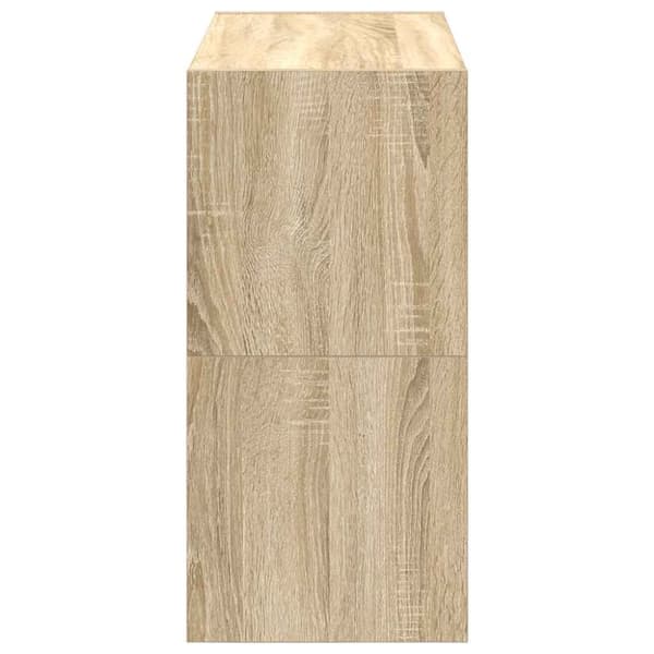 skostativer stabelbare 2 stk. 60x30x30,5 cm sonoma-eg
