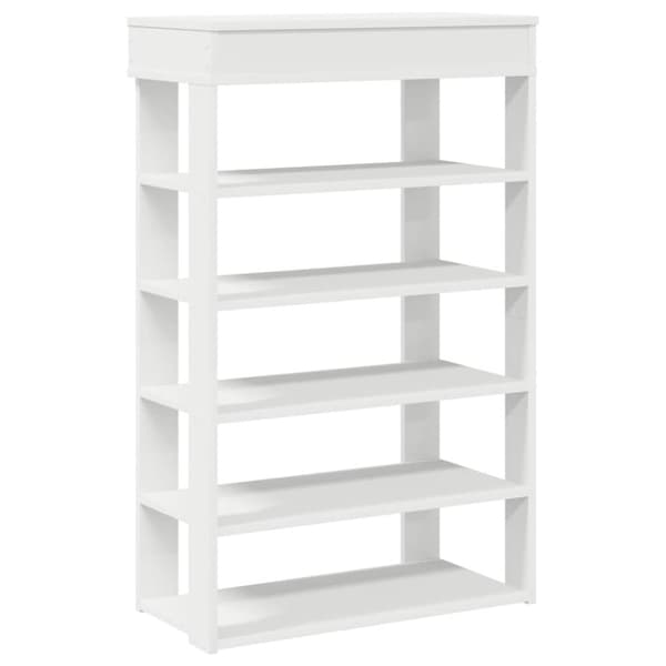 skoreol 60x30x98 cm konstrueret træ hvid