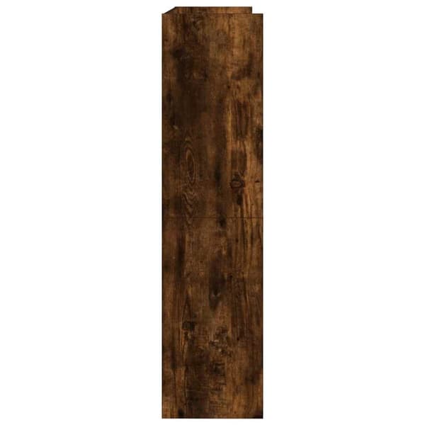 skoreol 80x25x100 cm konstrueret træ røget egetræsfarve