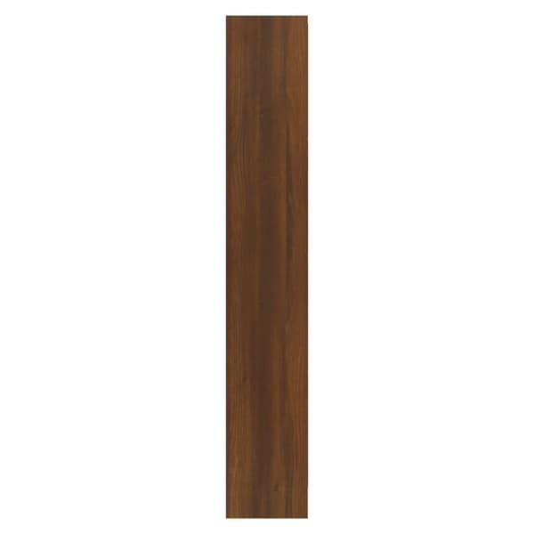 skoskab 63x24x147 cm konstrueret træ brun egetræsfarve