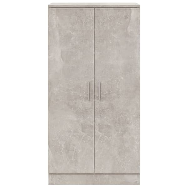 Kenkäkaappi betoninharmaa 55x35x108 cm tekninen puu