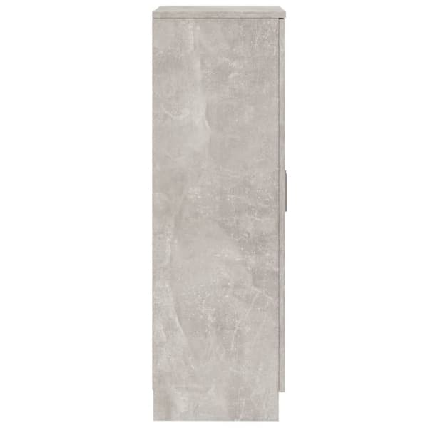 Kenkäkaappi betoninharmaa 55x35x108 cm tekninen puu