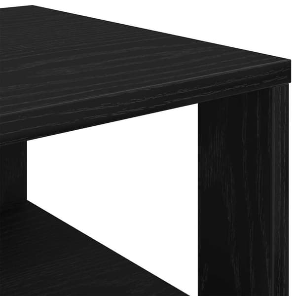 skoreol 61x32x105 cm konstrueret træ sort