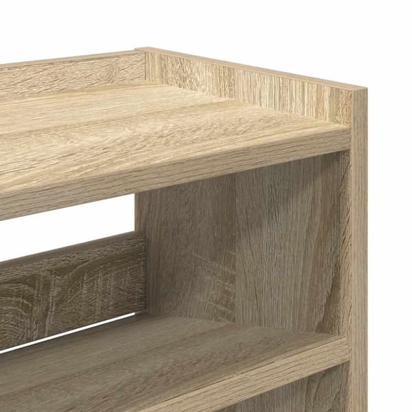 Skohylla sonoma-ek 80x25x81 cm konstruerat trä