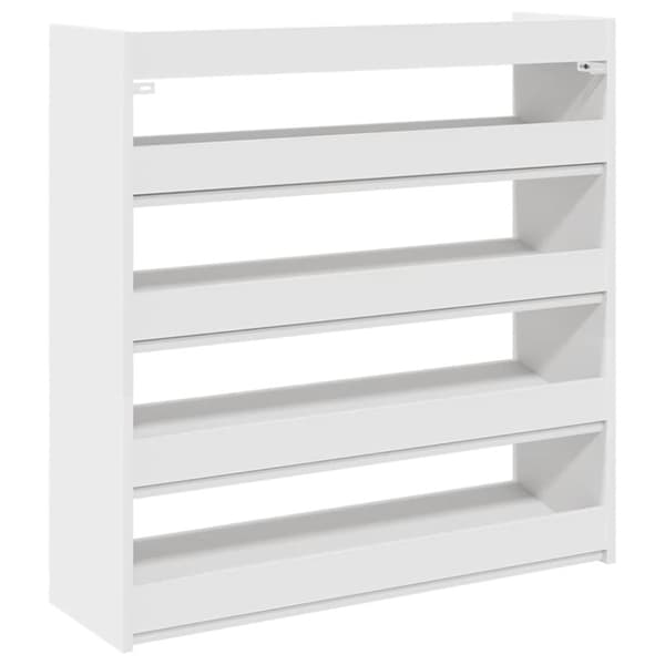 skoreol 80x25x100 cm konstrueret træ hvid