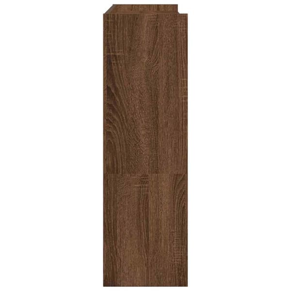 skostativ 80x25x81 cm konstrueret træ brun egetræsfarve