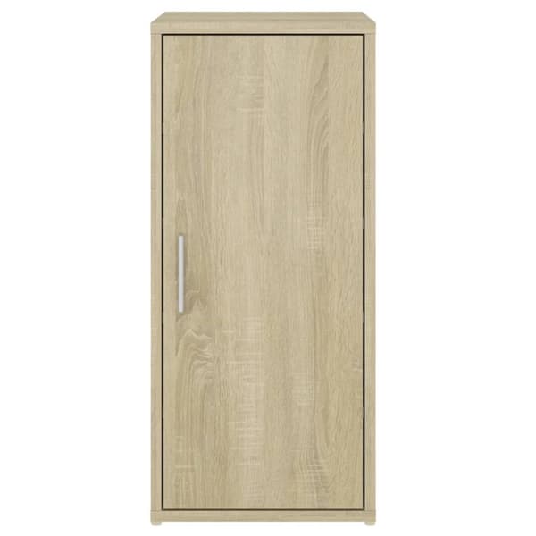 skoskabe 2 stk. 32x35x70 cm konstrueret træ sonoma-eg
