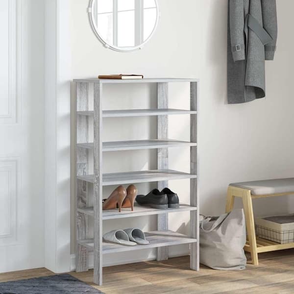 vidaXL skoreol 61x32x105 cm konstrueret træ grå sonoma-eg