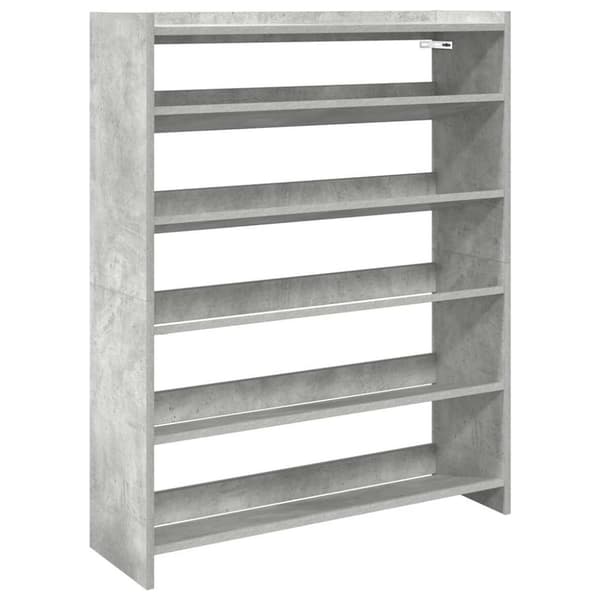 vidaXL skoreol 80x25x100 cm konstrueret træ betongrå
