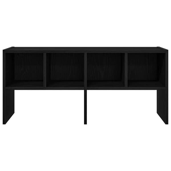 vidaXL Skostativ Stablebar Sort Eik 89,5x30x40 cm