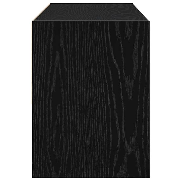vidaXL Skostativ Stablebar Sort Eik 89,5x30x40 cm